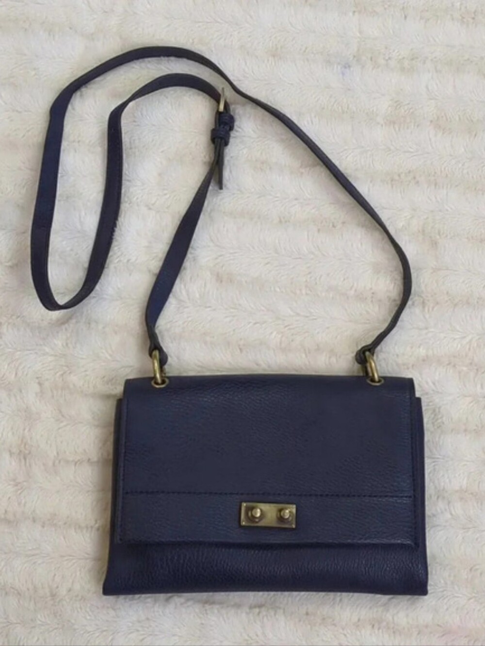 Sondra Roberts Squared Vegan Textured Crossbody Bag